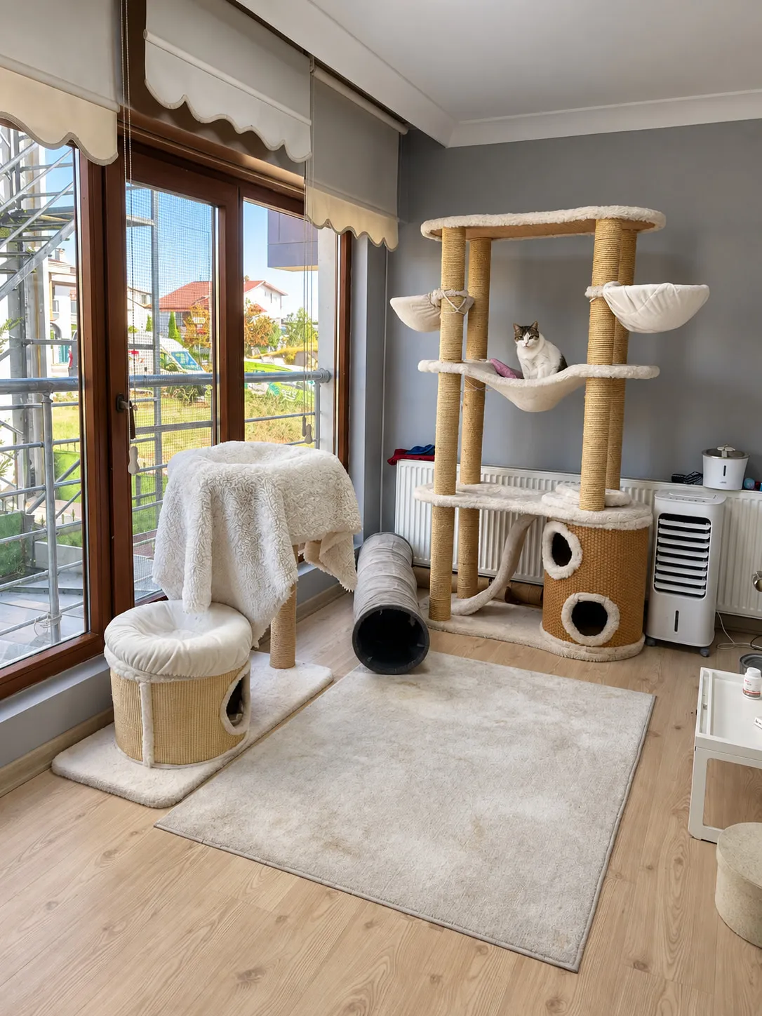 Play area with a window